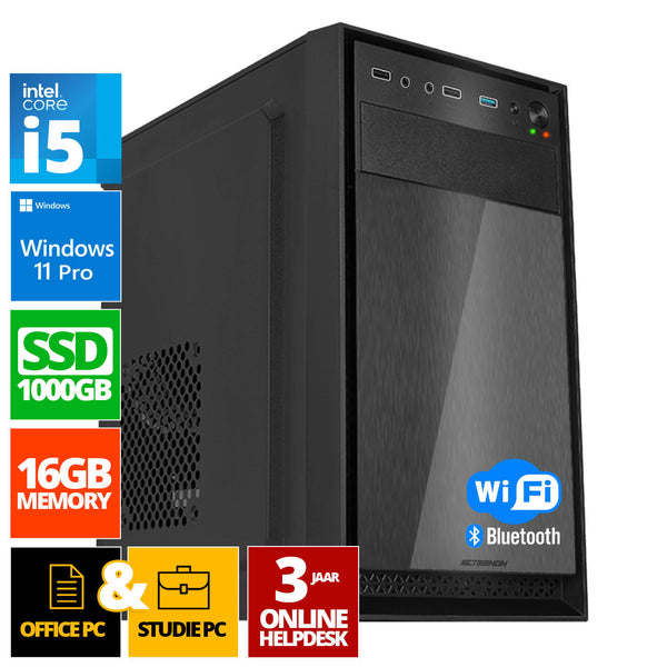 Intel PC completo | Intel Core i7 | 16 GB DDR4 | 1 TB SSD - NVME | Windows 11 Pro