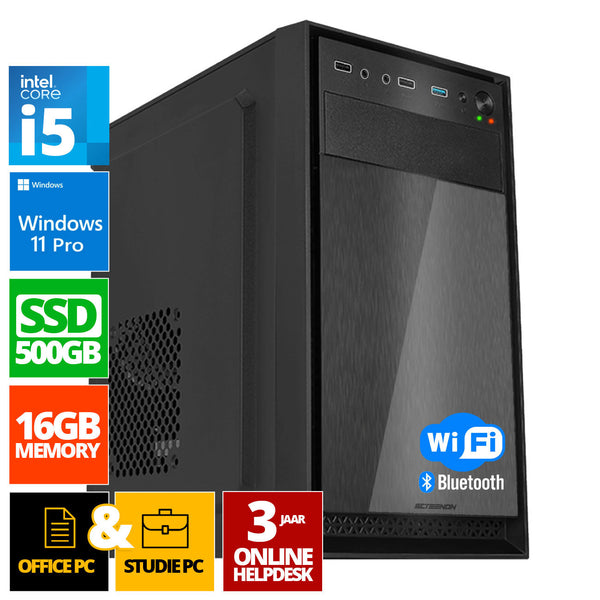 Intel PC completo | Intel Core i5 | 16 GB DDR4 | 1 TB SSD - NVME | Windows 11 Pro