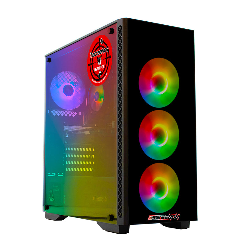 ScreenON - Gaming Set T46187 -S2 (GamePC.T46187 + 24 Inch Monitor + Toetsenbord + Muis)