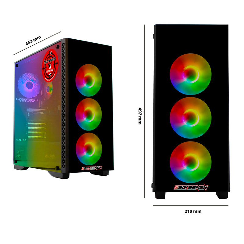 ScreenON - Ryzen 5 - 240GB M.2 SSD + 1TB HDD - RTX 3050 - GamePC.T46187