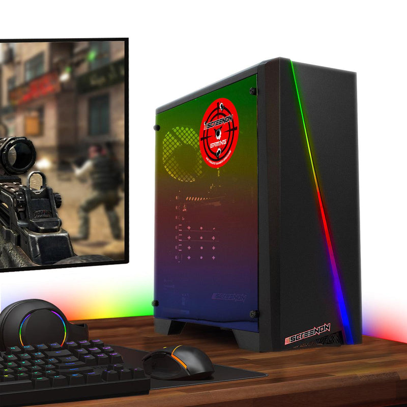 Basic Gaming PC (Ryzen 5, 16GB DDR4 werkgeheugen, GTX 1650, 480GB SSD) - ScreenOn