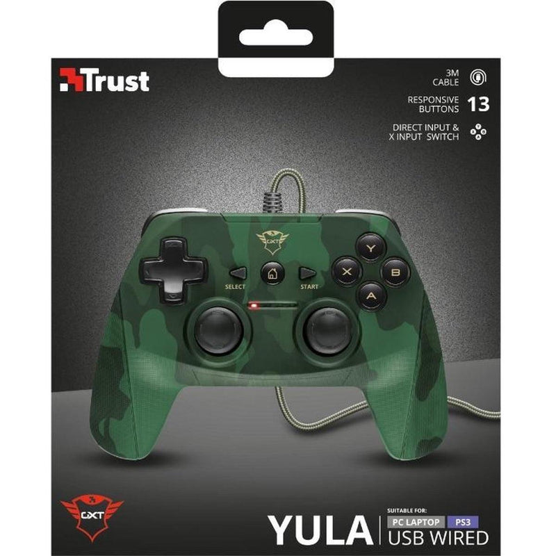 GXT 540C Yula Gamepad - Controller voor PC & PlayStation 3 - PS3 - Camo - ScreenOn