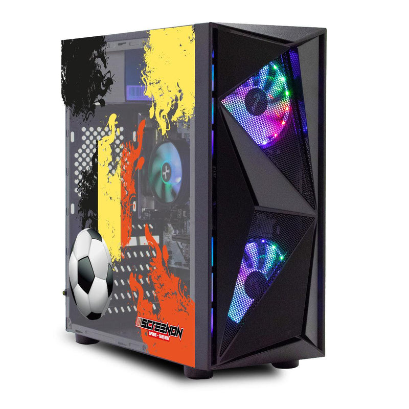 ScreenON - FIFA 23 Gaming PC Set + gratis FIFA 23 game cadeau – België edition - (GamePC.FF23-V1105024 + 24 Inch Monitor + Toetsenbord + Muis + Game controller) - ScreenOn