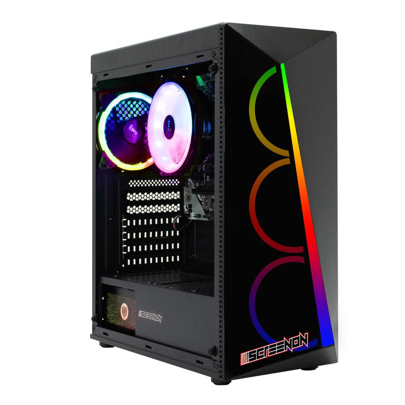 ScreenON - Medium Game PC - Intel Core i3 - 16GB DDR4 - GeForce GTX 1650 - 240GB SSD + 1TB HDD - WiFi - ScreenOn