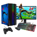 ScreenOn NL - Gaming PC SET | AMD Ryzen 5 | RTX 3050 | RAM 16GB | SSD 512GB | WiFi | + 24 Inch Monitor + Toetsenbord + Muis + Controller | Desktop Computer voor Business & Multimedia H32516 - ScreenOn
