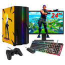 ScreenOn NL - Gaming PC SET | AMD Ryzen 5 | RTX 3050 | RAM 16GB | SSD 512GB | WiFi | + 24 Inch Monitor + Toetsenbord + Muis + Controller | Desktop Computer voor Business & Multimedia H32530 - ScreenOn