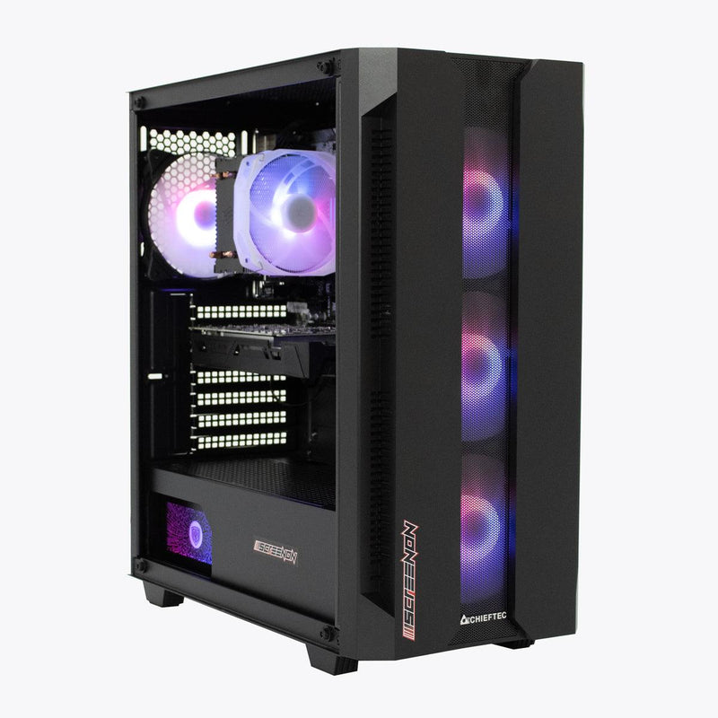 ScreenON - Racing Gaming Set + Ferrari Flag - F5225027 - (GamePC.F12050 + 27 Inch Monitor + Toetsenbord + Muis + Controller + Gratis Ferrari Flag) - ScreenOn