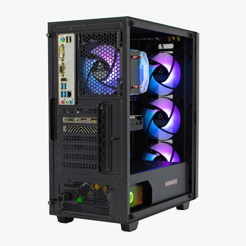 ScreenON - Racing Gaming Set + Ferrari Flag - F5315027 - (GamePC.F13050 + 27 Inch Monitor + Toetsenbord + Muis + Controller + Gratis Ferrari Flag) - ScreenOn